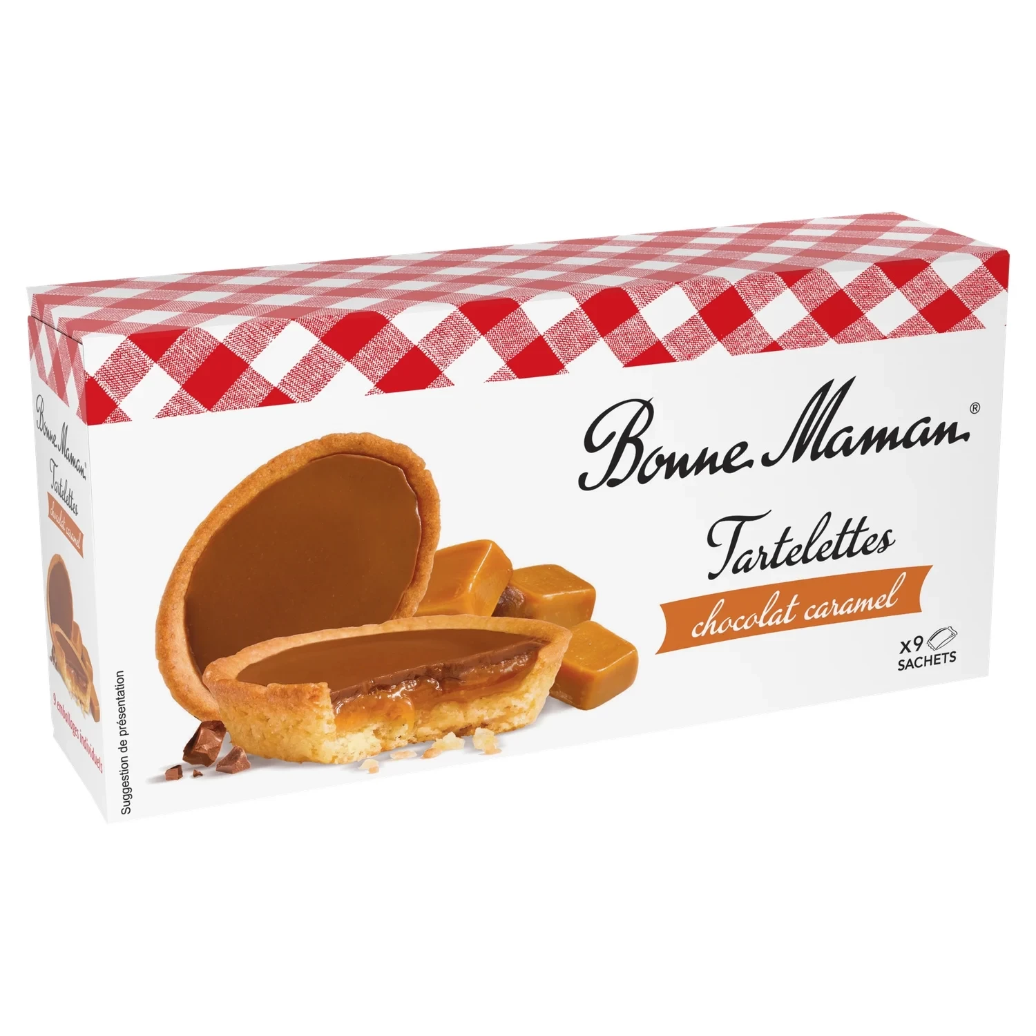 Bonne Maman Chocolate Caramel-Filled Tarts 140g
