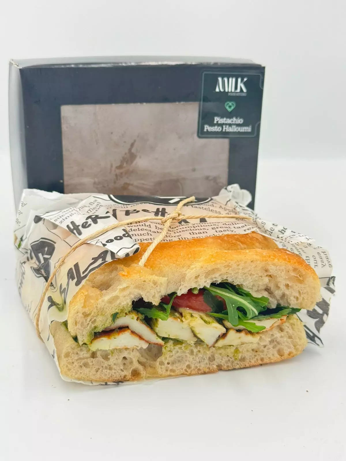MILK Pistachio Pesto Grilled Haloumi Cheese Sandwich	1Sandwich