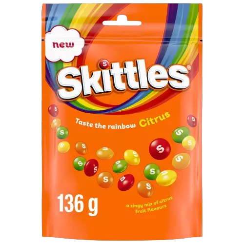Skittles Citrus Pouch 136g