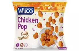 Wilco Chicken Pops Fully Cooked	600 g 60 - 70Pieces