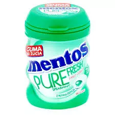 Mentos Pure Fresh Spearmint Chewing Gum	60g