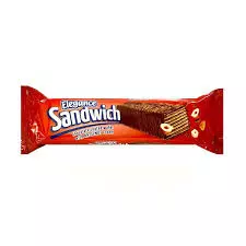 Elegance Sandwich Chocolate Coated Wafer with Hazelnut Cream Bar	50g
