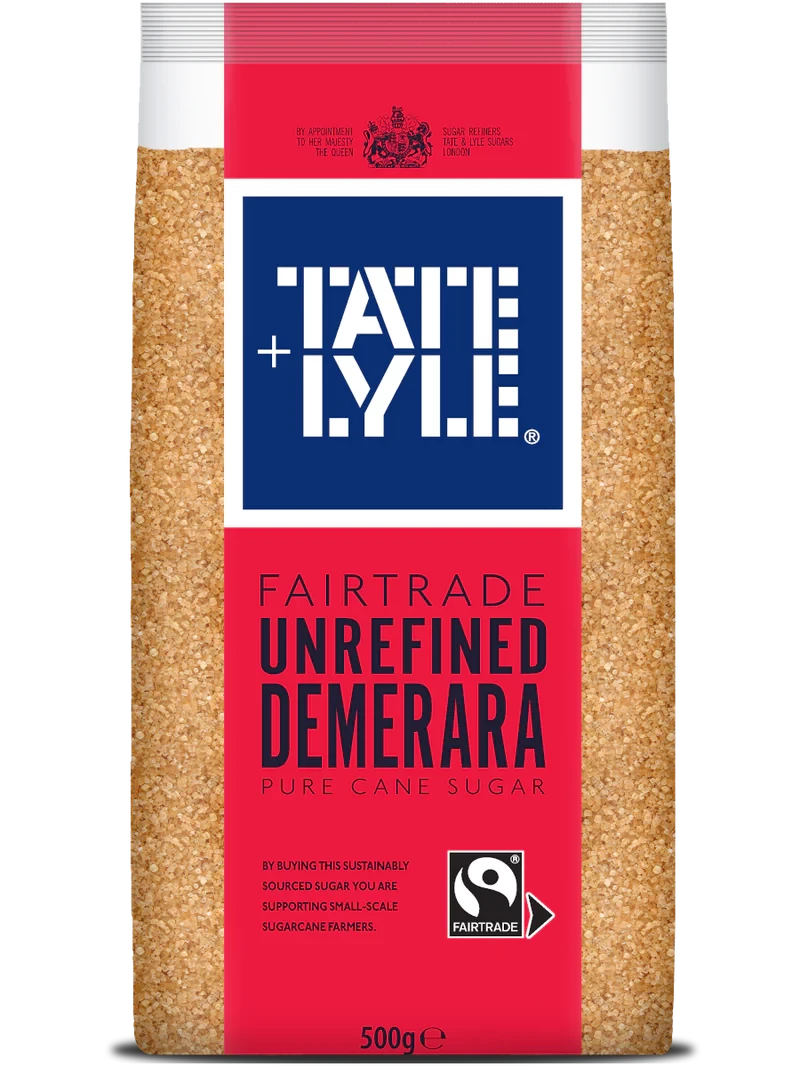 Tate & Lyle Fairtrade Unrefined Demerara Pure Cane Sugar 500g