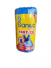 Sanita Fast-Tie Trash Bags Small	26.0Bags