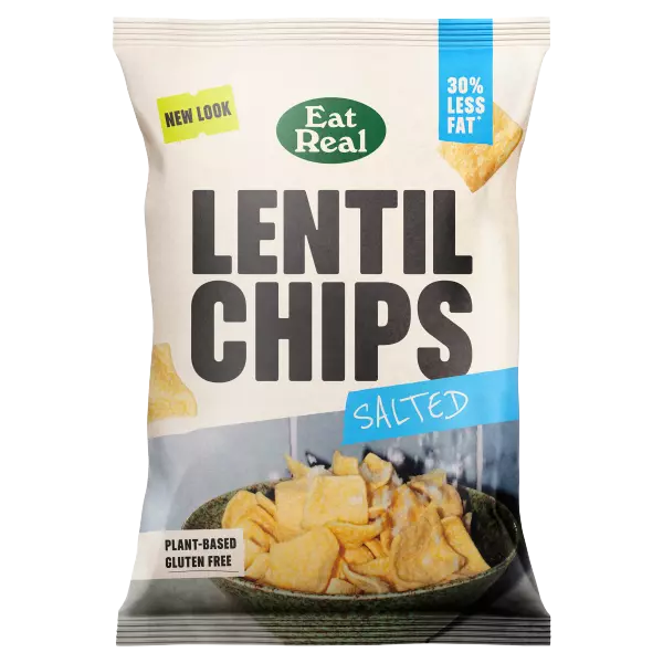 Eat Real Lentil Chips Salted 95g
