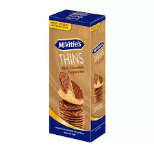McVitie's Digestive Thins Biscuits Milk Chocolate Cappuccino	150g