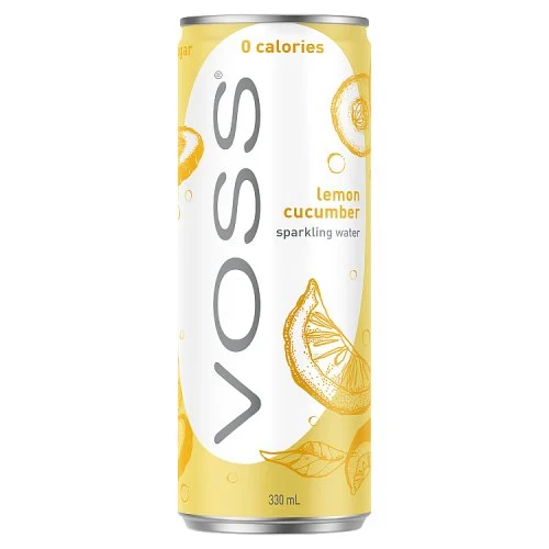 Voss lemon cucumber sparkling water 330ml
