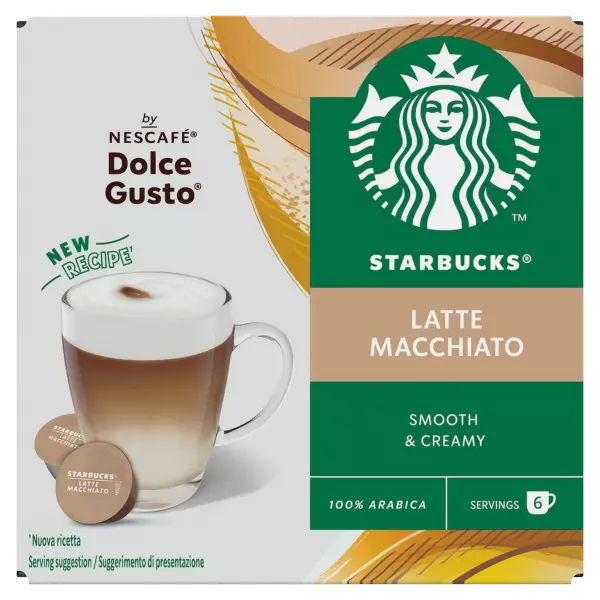 Starbucks Latte Macchiato by Nescafe Dolce Gusto Coffee Pods x 12
