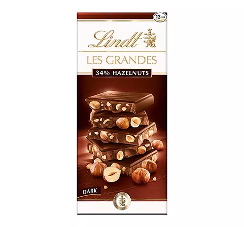 LINDT LES GRANDES NOIR HAZELNUTS 150G