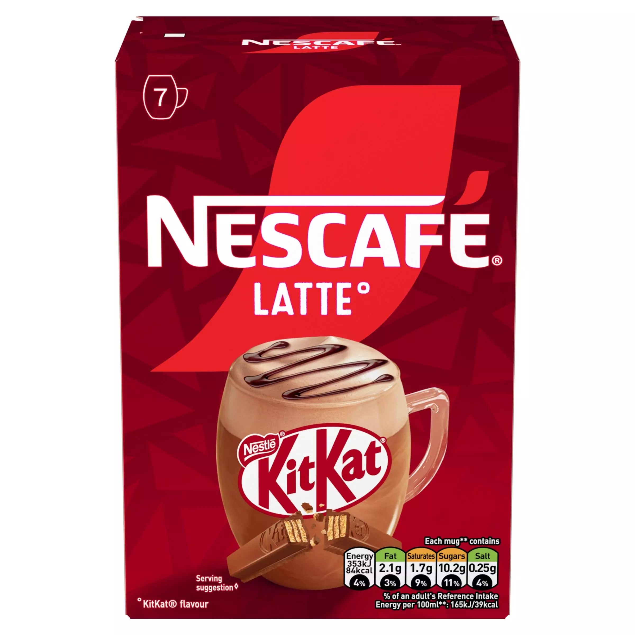 Nescafe Kitkat Latte Instant Coffee	144g - 7S