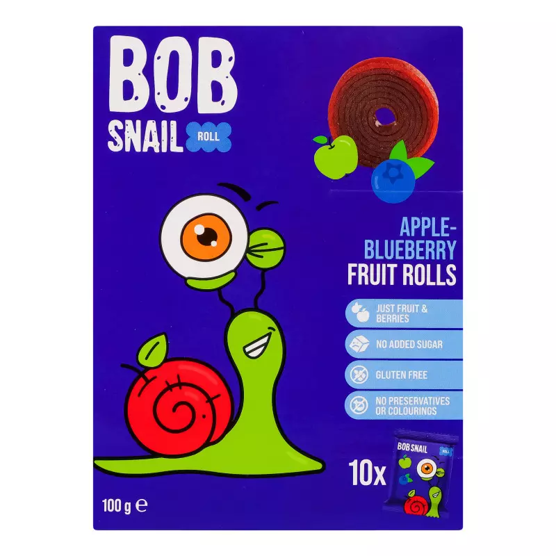 BOB SNAIL APPLE&BLUEBERRY 100G