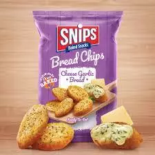 Snips Baked Cheese Garlic Bread Chips Medium	95g