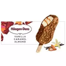 Haagen-Dazs Vanilla Caramel Almond Ice Cream Stick	70g