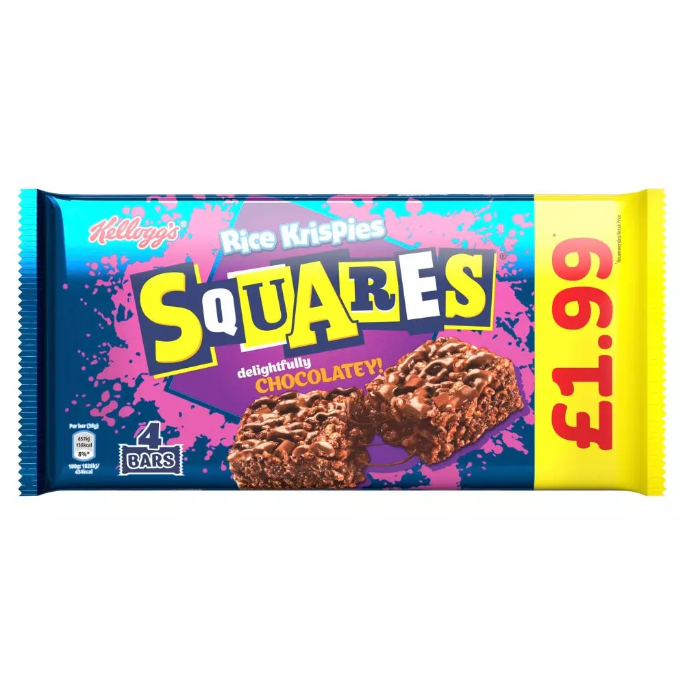 Kellogg's Rice Krispies Squares Chocolate 4x36g