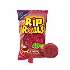 Rip Rolls Fat Free Cherry Jellies	40g