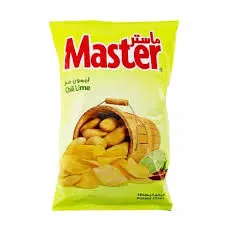 Master Chili Lime Potato Chips Medium Bag	70g