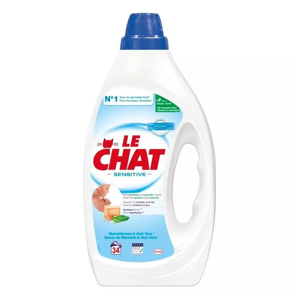 LE CHAT SENSITIVE MARSEILLEZEEP & ALOE VERA 1.485L