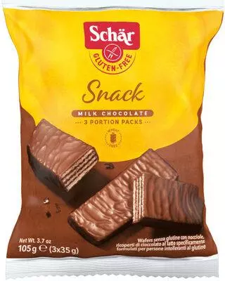Schär Snack Glutenfri  –  milk chocolate 105g
