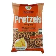 aker Original Cheddar Cheese Pretzels	250g