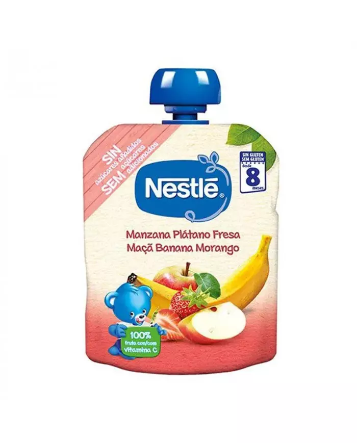 Nestle Banana-starw & Apple 8M 90g