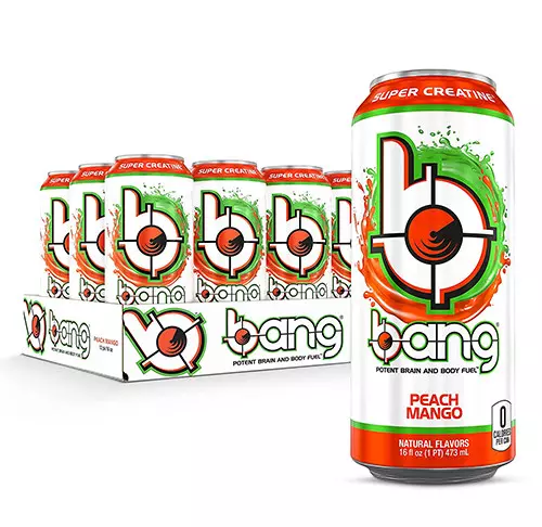 BANG ENERGY DRINK PEACH MANGO 473 ML.