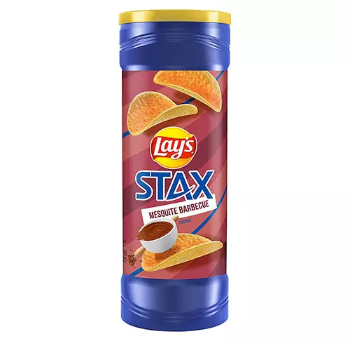 LAYS STAX MESQUITE BARBECUE FLAVORED 156G