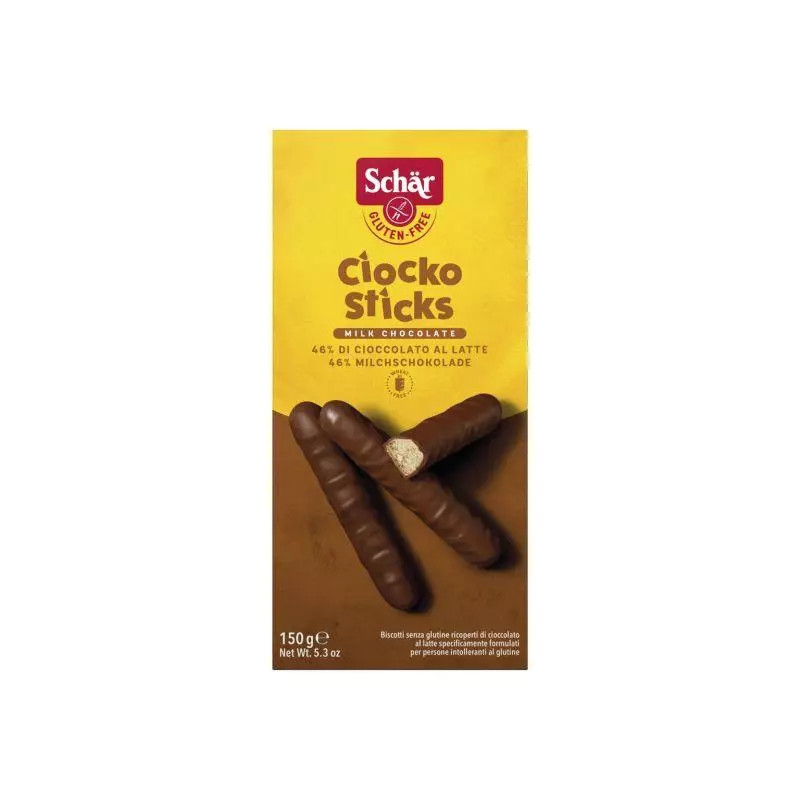 schar chocolate sticks gluten free 150g