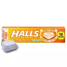 Halls Vita Sugar Free Citrus Candy	32g