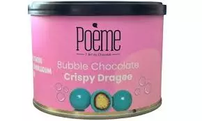 Poeme Bubble Crispy Chocolate Dragees Can	100g