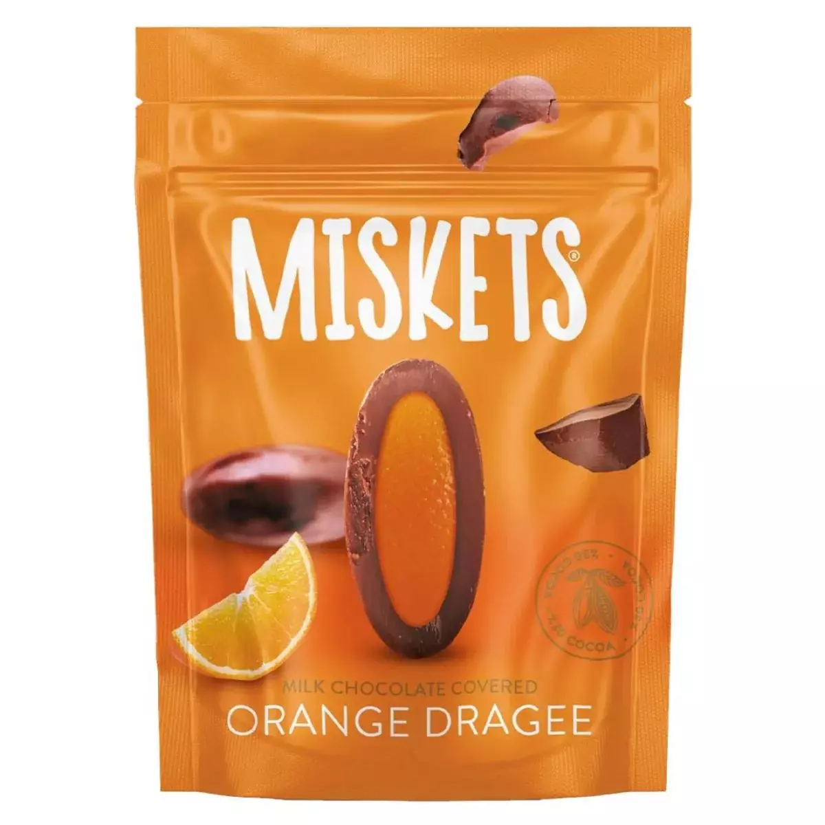 MISKETS ORANGE DRAGEE MILK CHOCO COVERED 70G