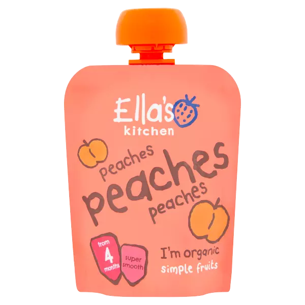 Ella's Kitchen Organic Peaches First Tastes Baby Pouch 4+ Months 70g