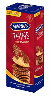 McVitie's Digestive Thins Biscuits Milk Chocolate	150g
