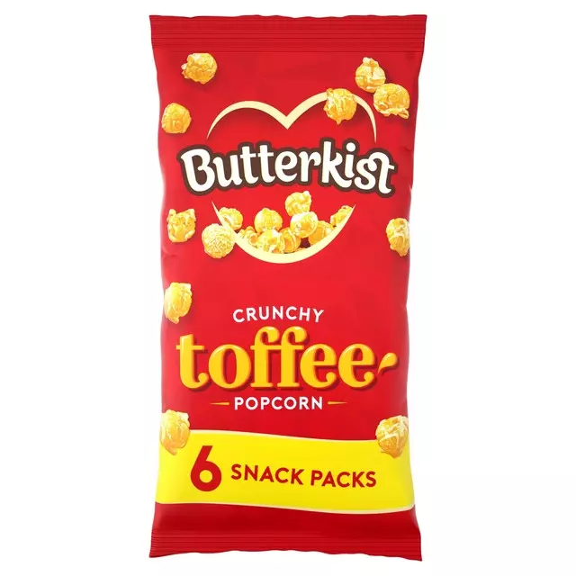 Butterkist Crunchy Toffee Popcorn 6 x 20g