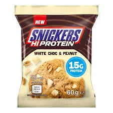 Snickers Hi Protein White Chocolate & Peanut Cookies	60g