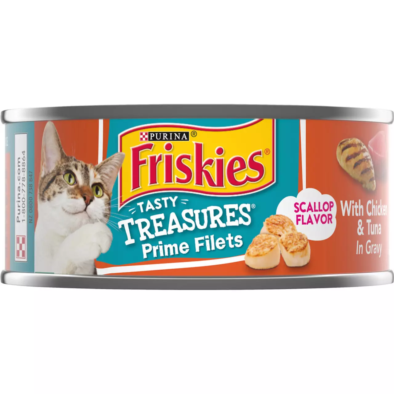 Friskies Gravy Tasty Treasures With Chicken & Tuna and Scallop Flavor - 5.5 oz