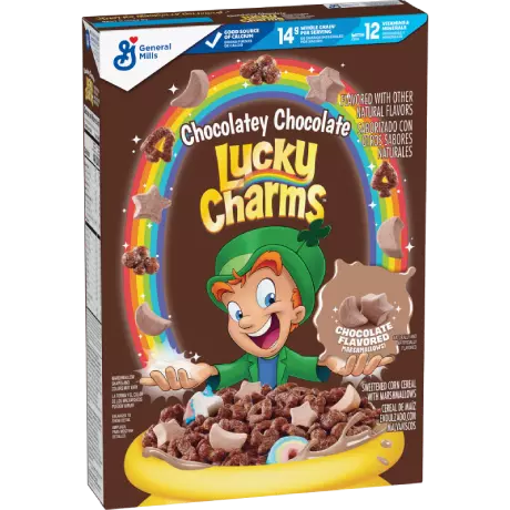 CHCOCOLATE LUCKY CHARMS CEREAL WITH MARSHMALLOWS 300G