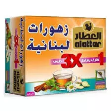 Alattar Lebanese Zhourat Herbal Tea Box	12Tea Bags