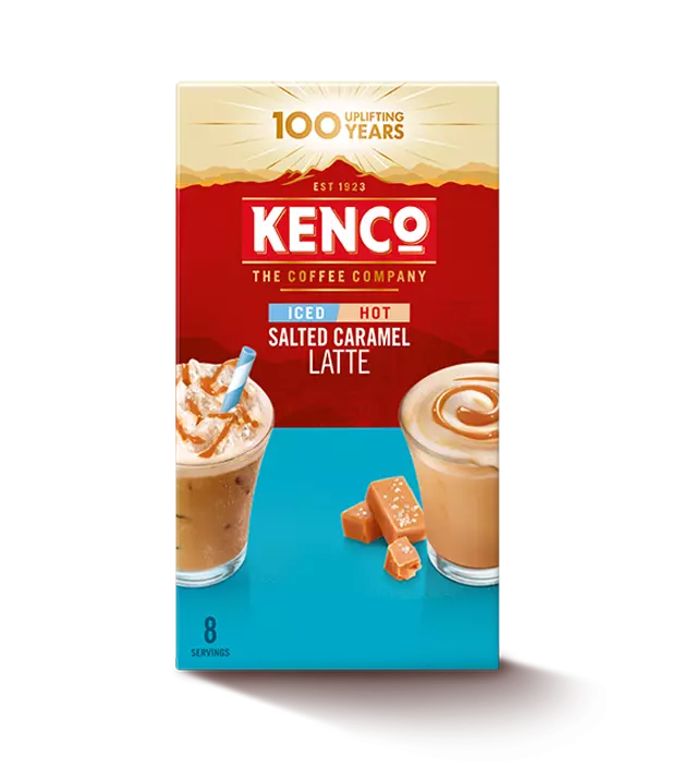 Kenco Iced Hot Salted Caramel Latte Sachets x8