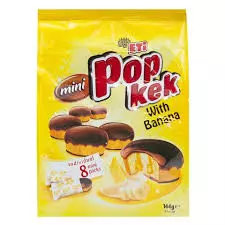 Eti Pop Cake with Banana Mini Bag	144g - 8Pieces