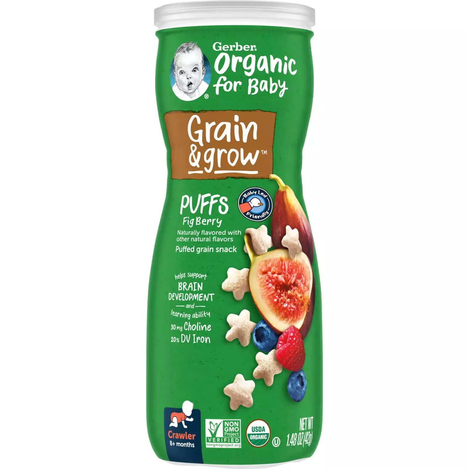 Gerber Organic Puffs Fig Berry 42g
