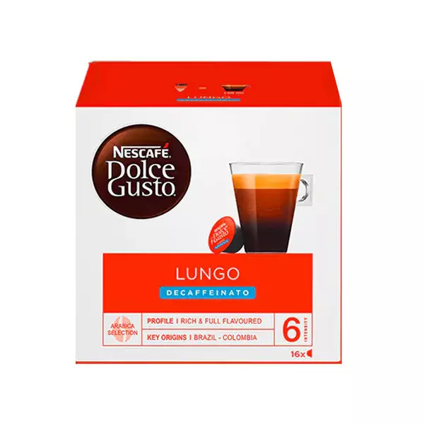 DOLCE GUSTO lungo décaféiné - Nescafe - 112 g