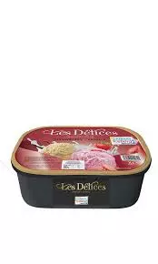 Iceberg Les Delices Stawrberry Vanilla Ice Cream Cup	2L