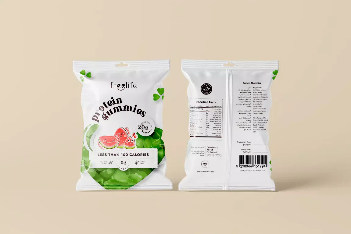 FREELIFE PROTEIN GUMMIES WATERMELON 32G