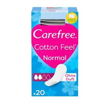 CAREFREE COTTON FEEL NORMAL *20LINERS
