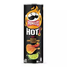 Pringles Hot Mexican Chilli & Lime Potato Chips	160g