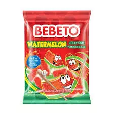 Bebeto Watermelon Jelly Gums Bag	80g