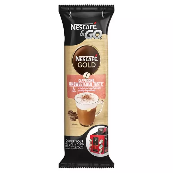 Nescafé & Go Gold Cappuccino Unsweetened Taste 8x17.5g
