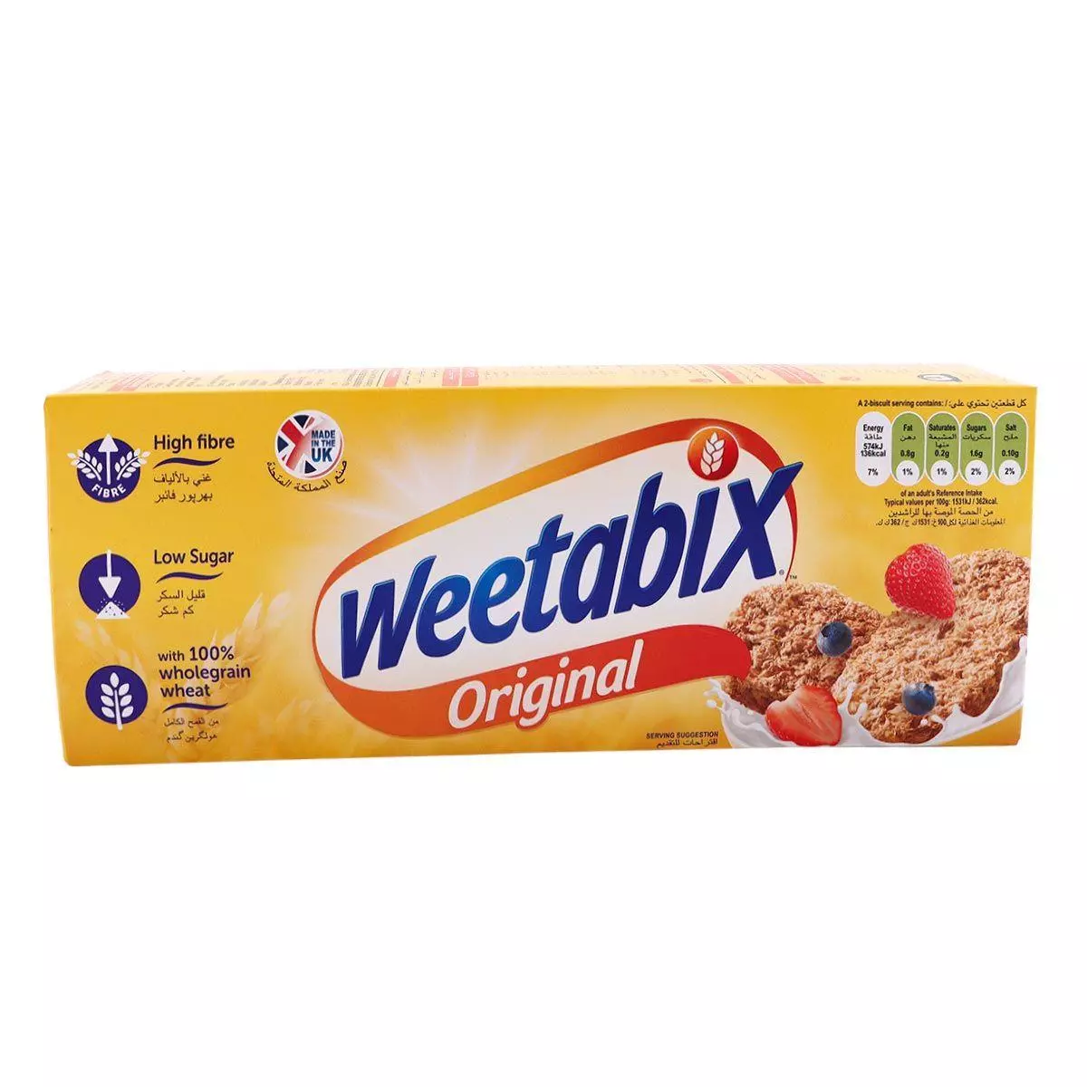WEETABIX ORIGINAL WHOLE GRAIN WHEAT 215G
