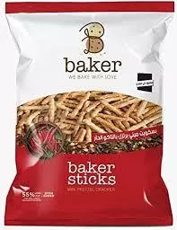 Baker Mini Chili Taco Pretzels Sticks	250g