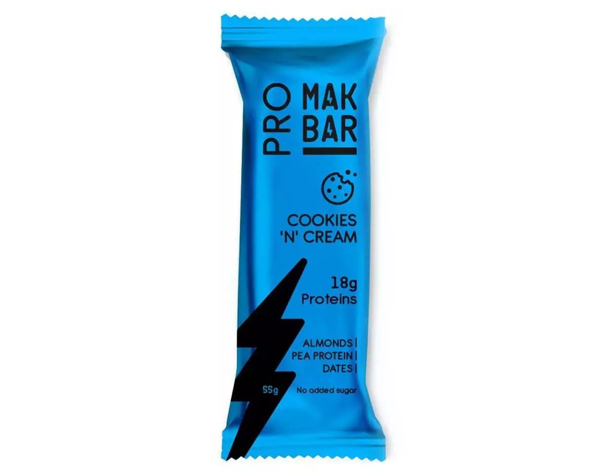 Mak Bar Pro Zero Sugar Cookies 'N' Cream Protein Bar	55g